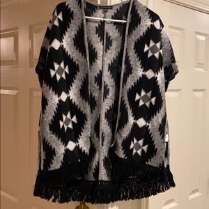 Aztec Flannel Kimono/Pancho